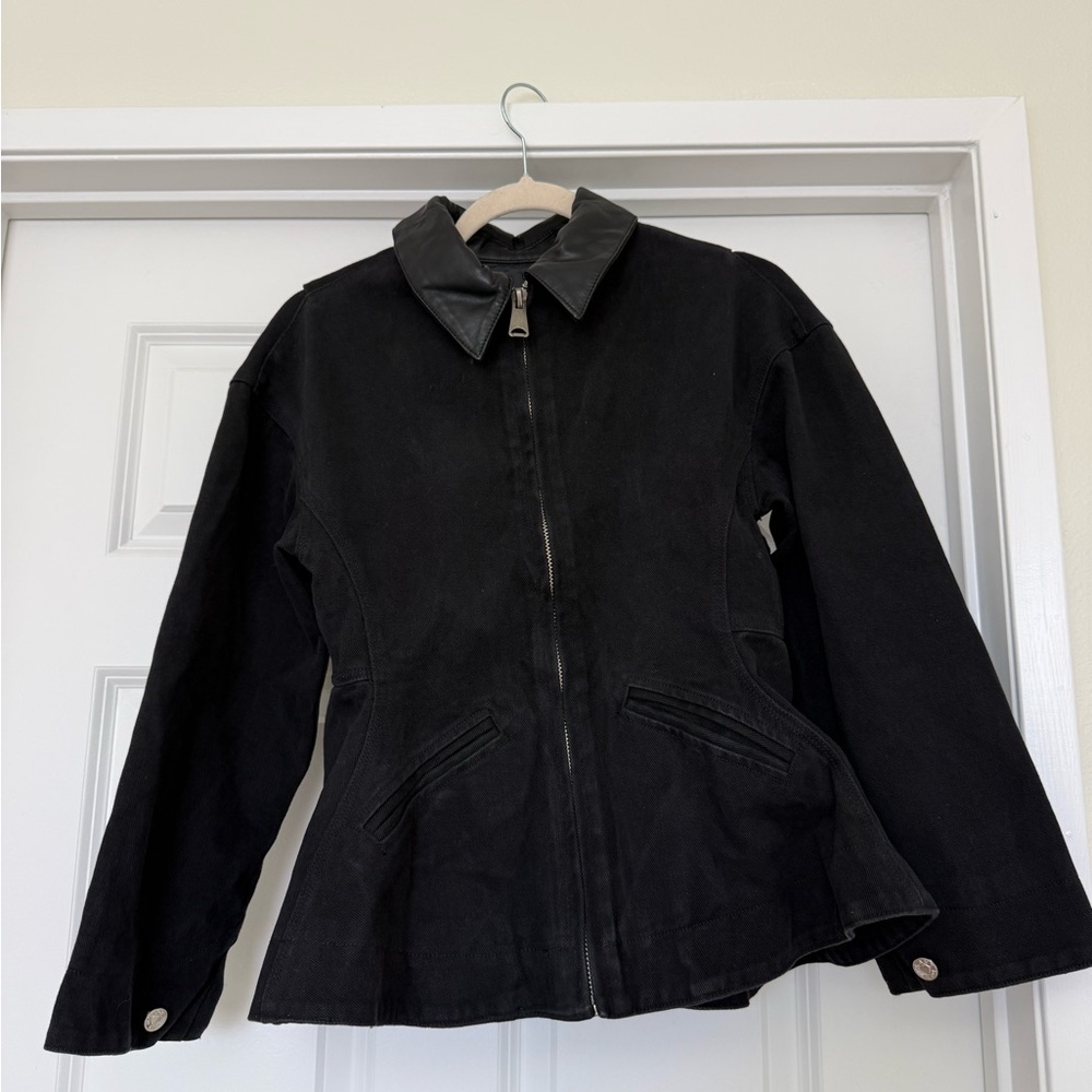 Eton Peplum Jacket in Black